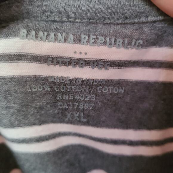 Banana Republic Men's Stripe Tshirt XXL - Picture 3 of 3
